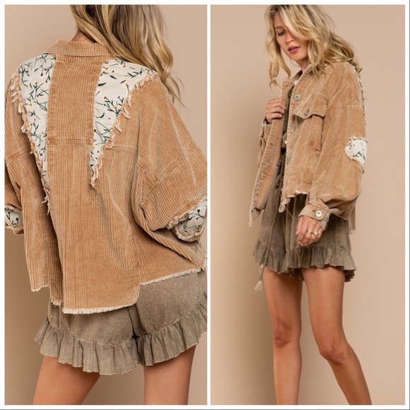 POL Wild At Heart Camel Cord Jacket - Picture 4 of 16